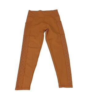 Aerie Laser Cut Pocket Leggings Size XL Wide Waistband  Sheer Pockets